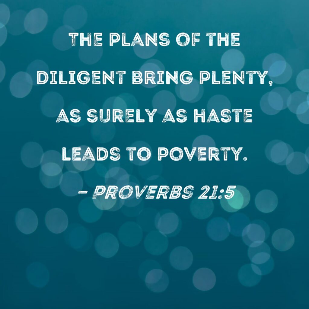 Proverbs 21:5